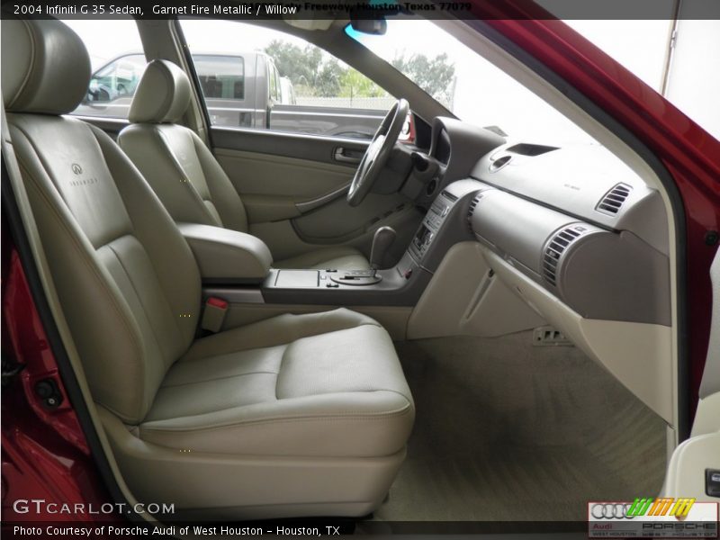 Garnet Fire Metallic / Willow 2004 Infiniti G 35 Sedan