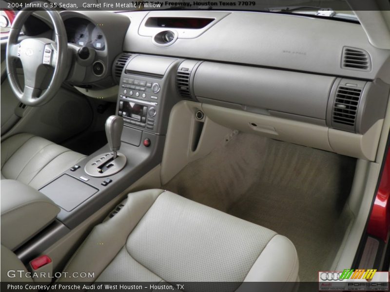 Garnet Fire Metallic / Willow 2004 Infiniti G 35 Sedan