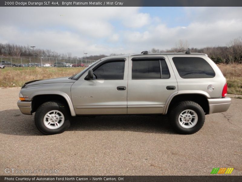 Bright Platinum Metallic / Mist Gray 2000 Dodge Durango SLT 4x4