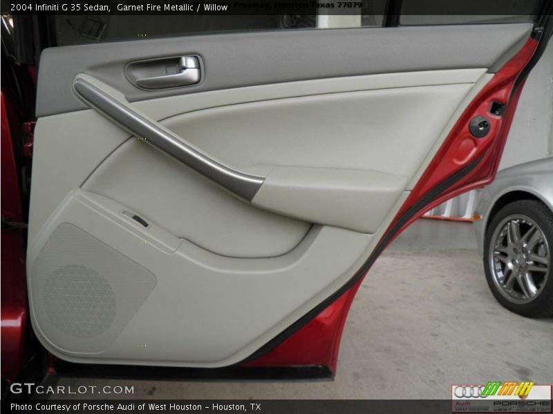 Garnet Fire Metallic / Willow 2004 Infiniti G 35 Sedan