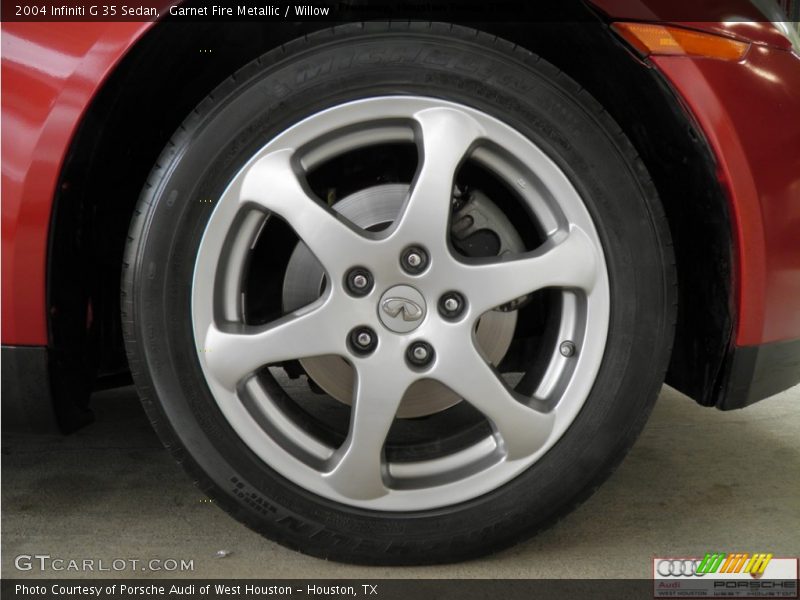 Garnet Fire Metallic / Willow 2004 Infiniti G 35 Sedan