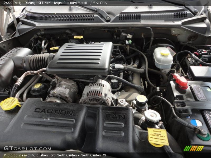 Bright Platinum Metallic / Mist Gray 2000 Dodge Durango SLT 4x4