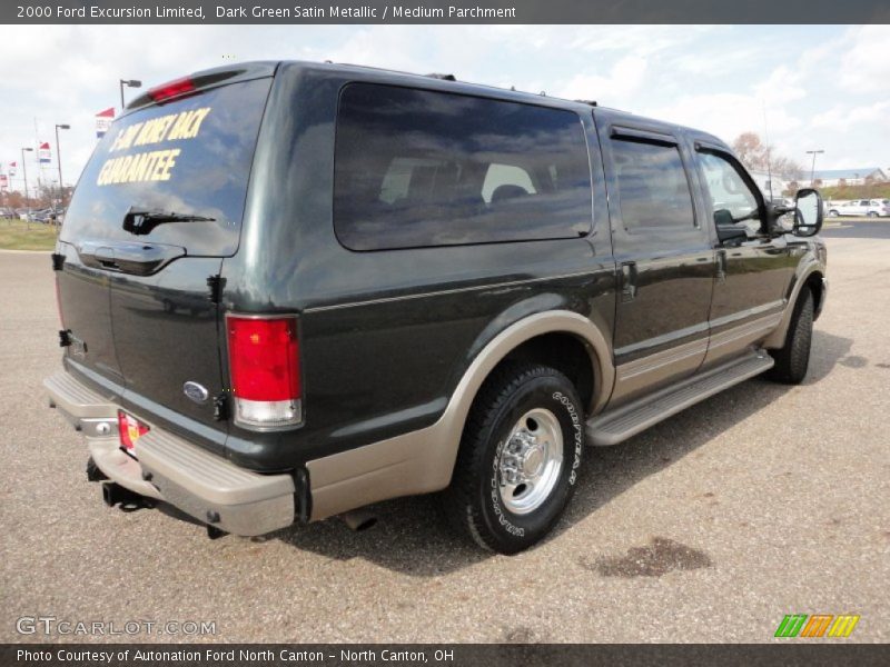 Dark Green Satin Metallic / Medium Parchment 2000 Ford Excursion Limited