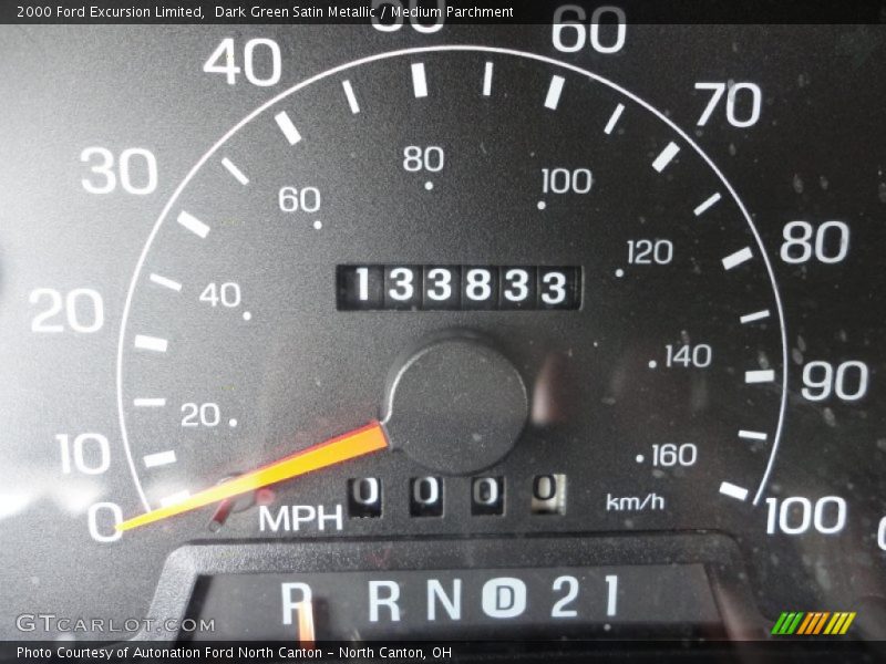 Dark Green Satin Metallic / Medium Parchment 2000 Ford Excursion Limited