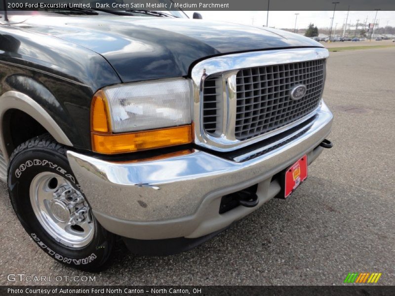 Dark Green Satin Metallic / Medium Parchment 2000 Ford Excursion Limited