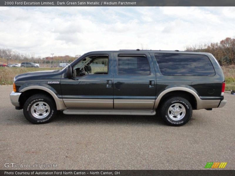  2000 Excursion Limited Dark Green Satin Metallic