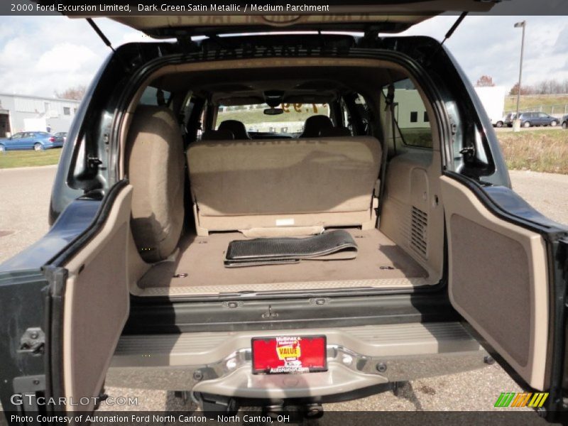 Dark Green Satin Metallic / Medium Parchment 2000 Ford Excursion Limited