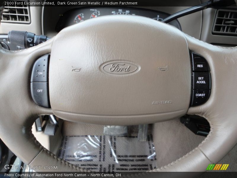 Dark Green Satin Metallic / Medium Parchment 2000 Ford Excursion Limited