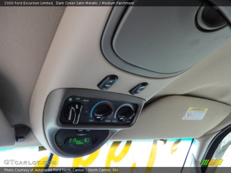 Dark Green Satin Metallic / Medium Parchment 2000 Ford Excursion Limited