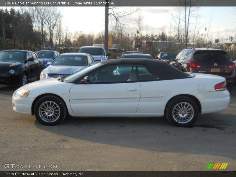 Stone White / Sandstone 2004 Chrysler Sebring LXi Convertible