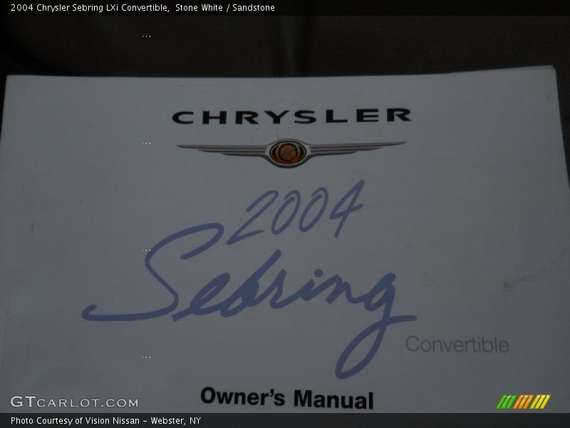 Stone White / Sandstone 2004 Chrysler Sebring LXi Convertible