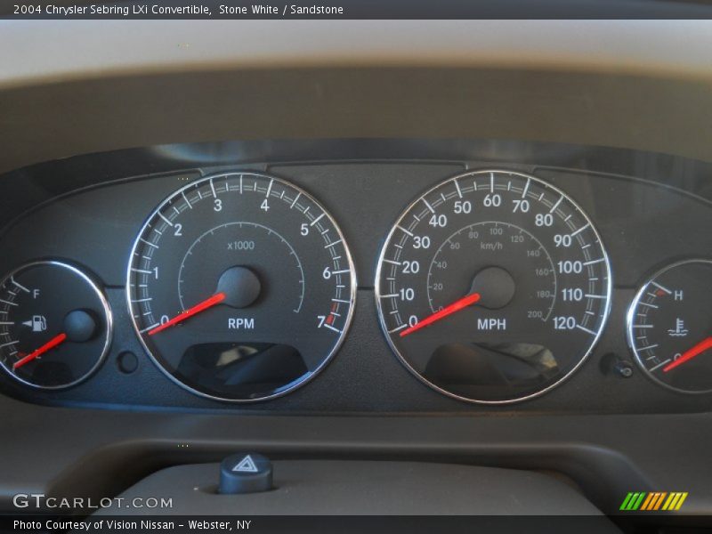 Stone White / Sandstone 2004 Chrysler Sebring LXi Convertible