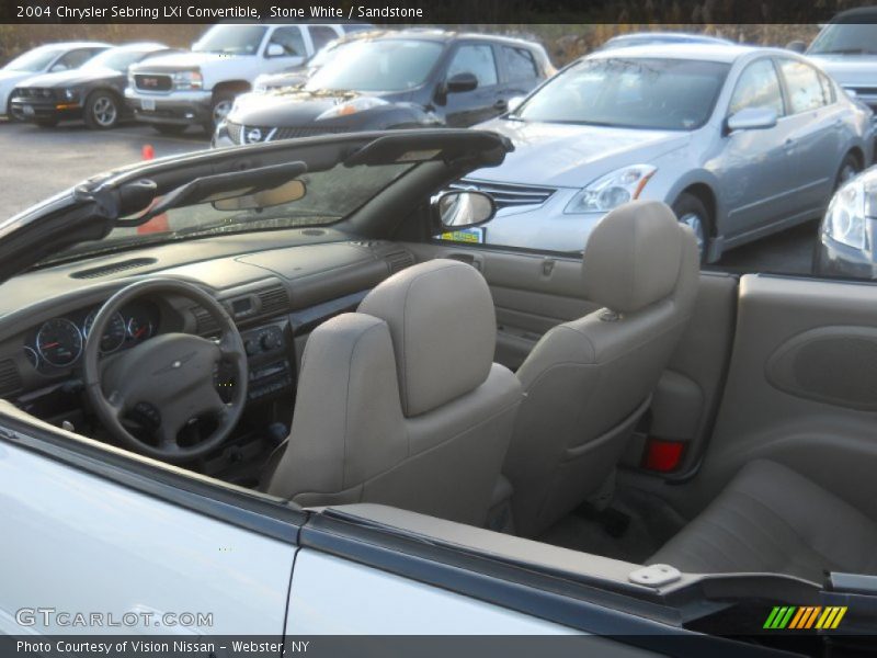 Stone White / Sandstone 2004 Chrysler Sebring LXi Convertible
