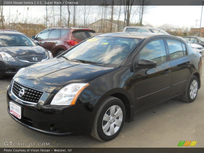 Super Black / Charcoal 2009 Nissan Sentra 2.0 S