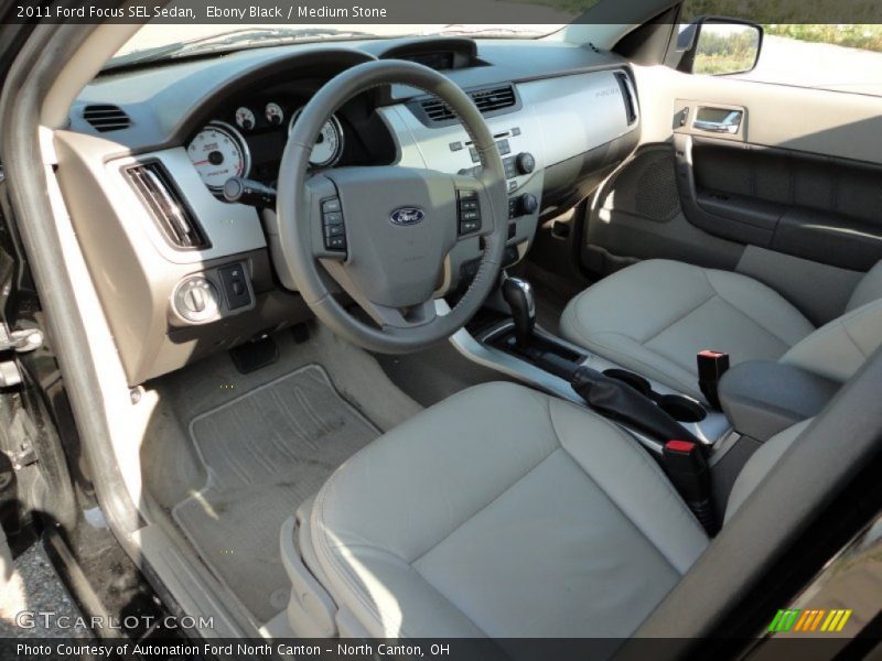 Ebony Black / Medium Stone 2011 Ford Focus SEL Sedan