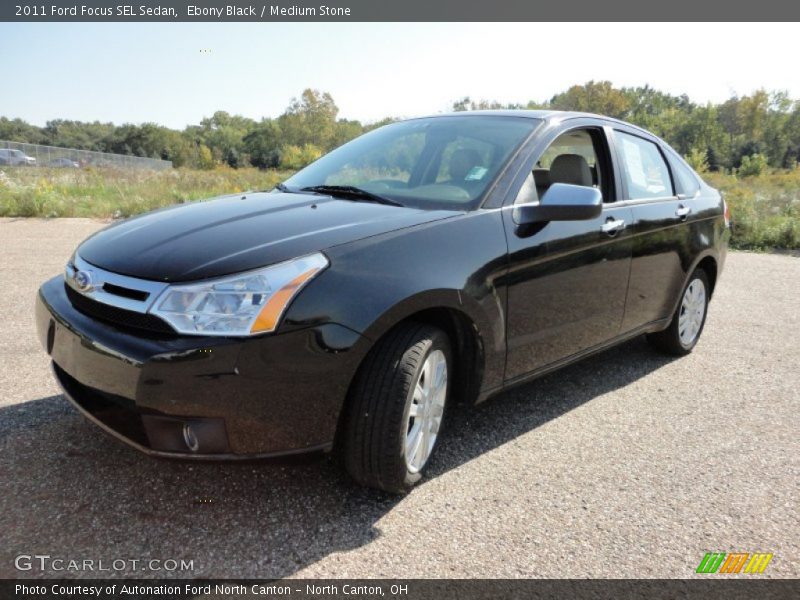 Ebony Black / Medium Stone 2011 Ford Focus SEL Sedan