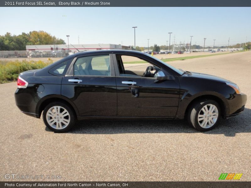 Ebony Black / Medium Stone 2011 Ford Focus SEL Sedan