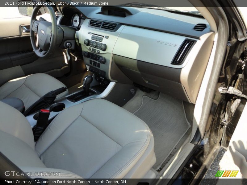 Ebony Black / Medium Stone 2011 Ford Focus SEL Sedan