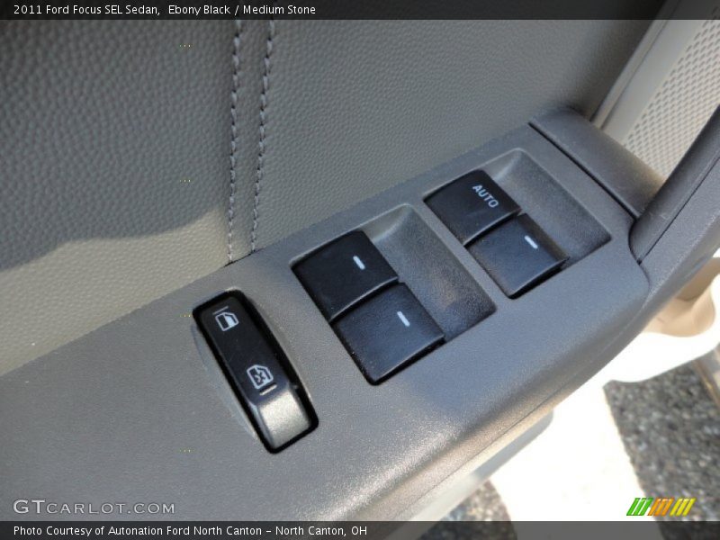 Ebony Black / Medium Stone 2011 Ford Focus SEL Sedan