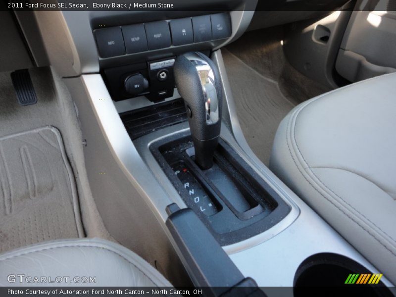 Ebony Black / Medium Stone 2011 Ford Focus SEL Sedan