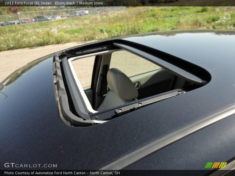 Ebony Black / Medium Stone 2011 Ford Focus SEL Sedan