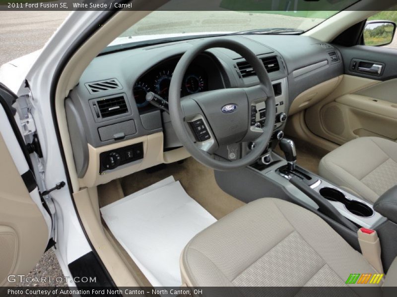 White Suede / Camel 2011 Ford Fusion SE