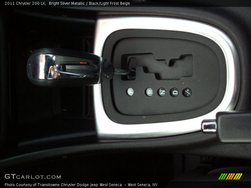 Bright Silver Metallic / Black/Light Frost Beige 2011 Chrysler 200 LX