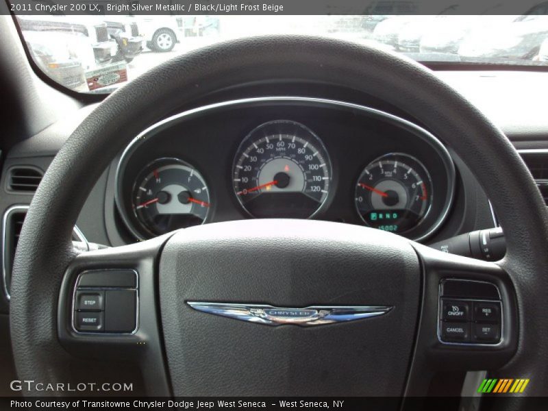 Bright Silver Metallic / Black/Light Frost Beige 2011 Chrysler 200 LX