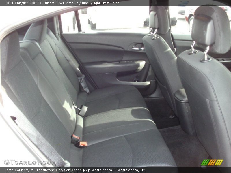 Bright Silver Metallic / Black/Light Frost Beige 2011 Chrysler 200 LX