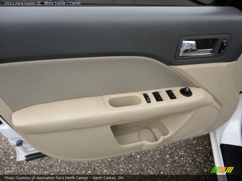 White Suede / Camel 2011 Ford Fusion SE