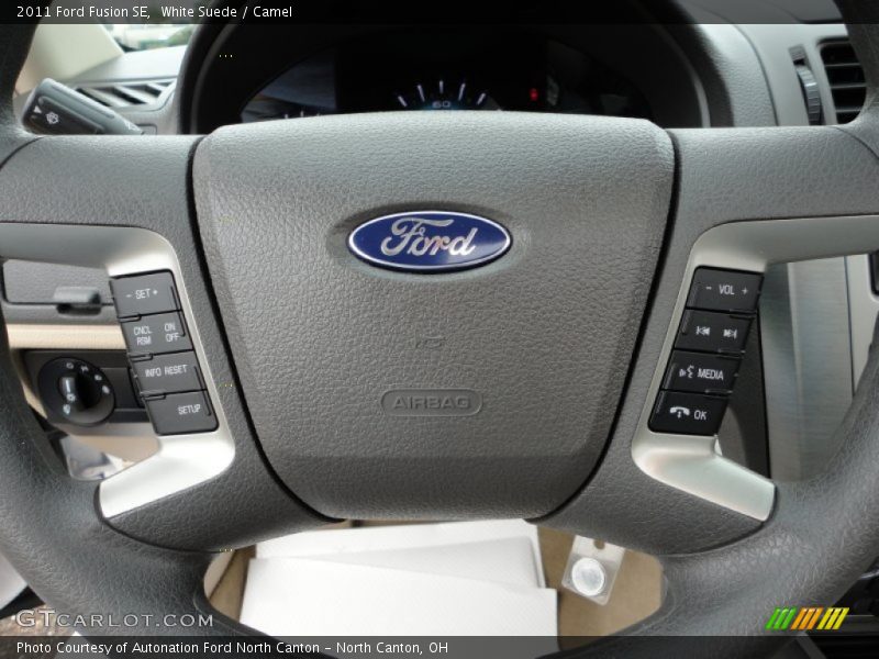 White Suede / Camel 2011 Ford Fusion SE