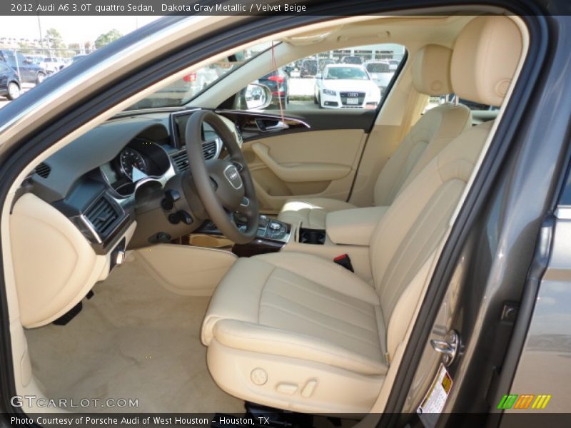  2012 A6 3.0T quattro Sedan Velvet Beige Interior