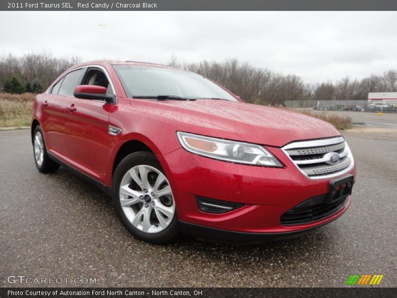 Red Candy / Charcoal Black 2011 Ford Taurus SEL