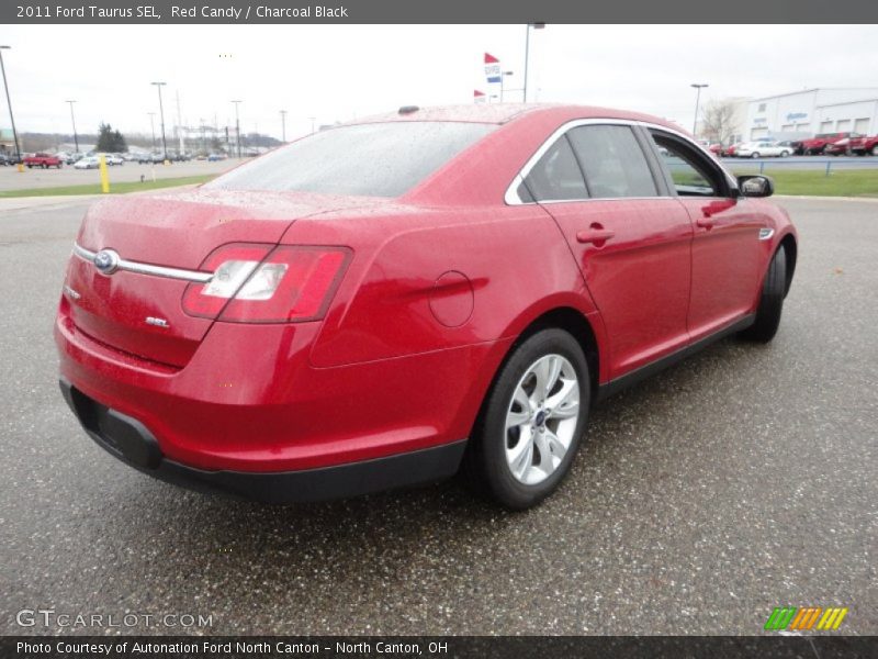 Red Candy / Charcoal Black 2011 Ford Taurus SEL