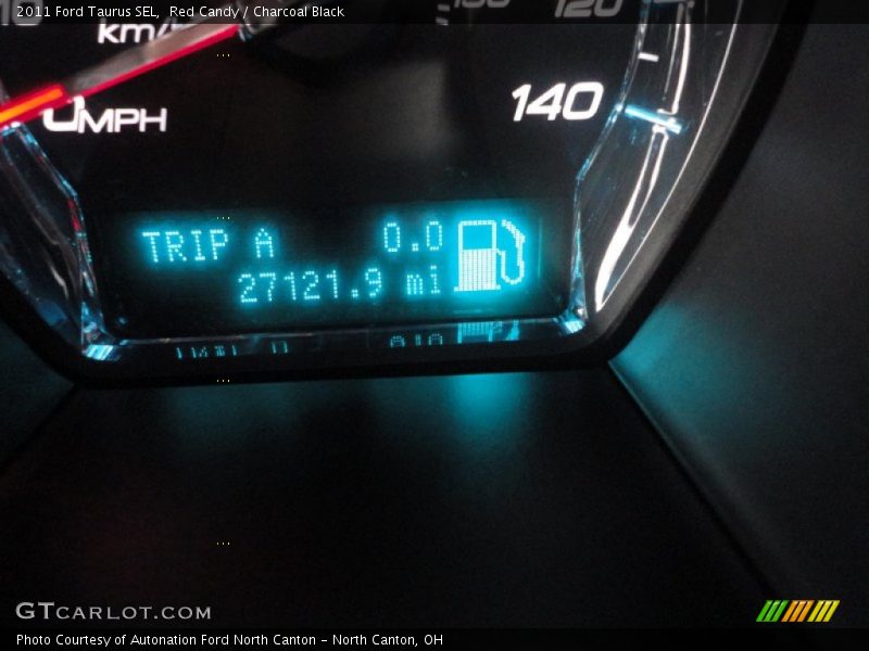 Red Candy / Charcoal Black 2011 Ford Taurus SEL