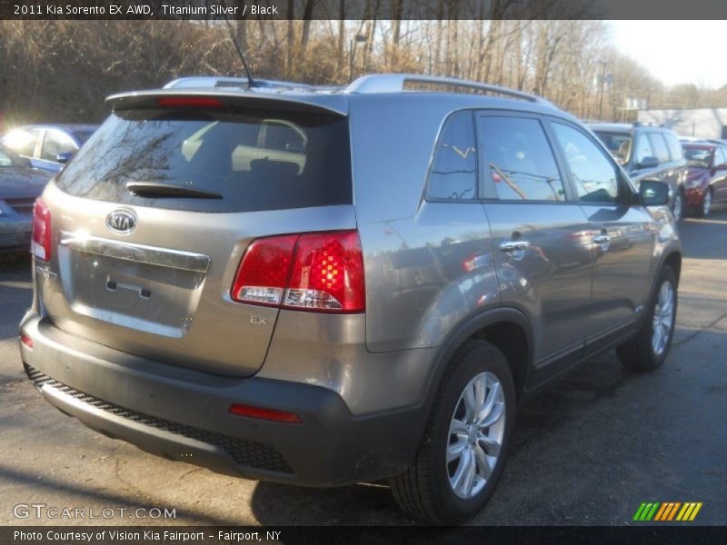 Titanium Silver / Black 2011 Kia Sorento EX AWD