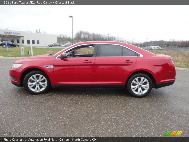 Red Candy / Charcoal Black 2011 Ford Taurus SEL