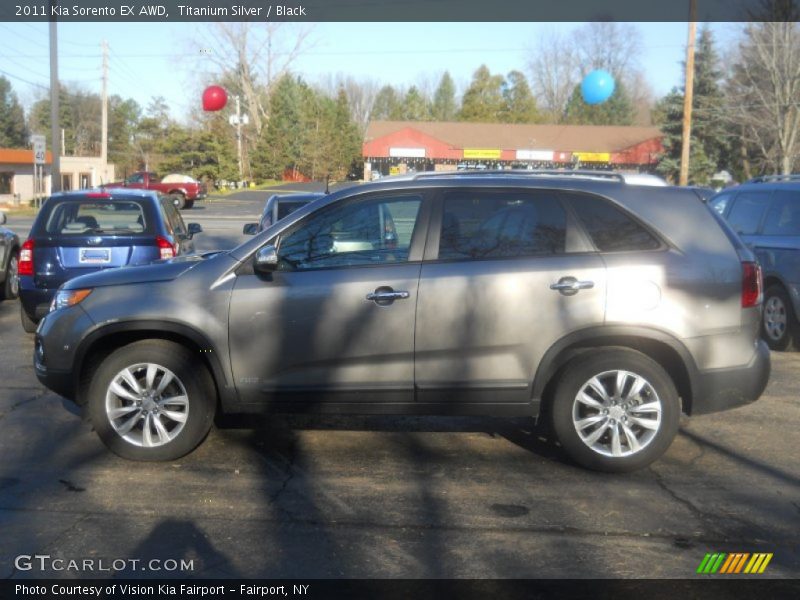 Titanium Silver / Black 2011 Kia Sorento EX AWD