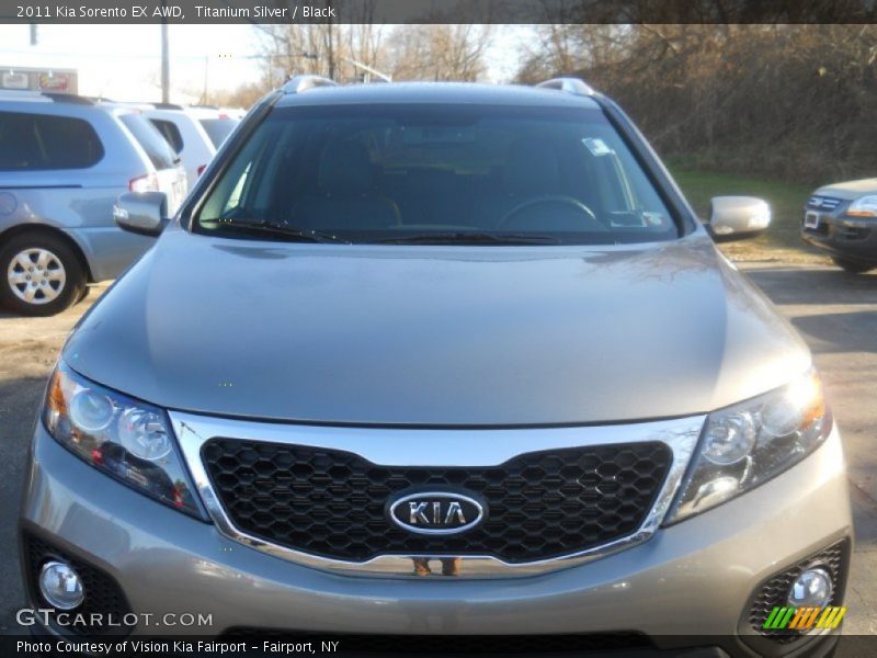 Titanium Silver / Black 2011 Kia Sorento EX AWD