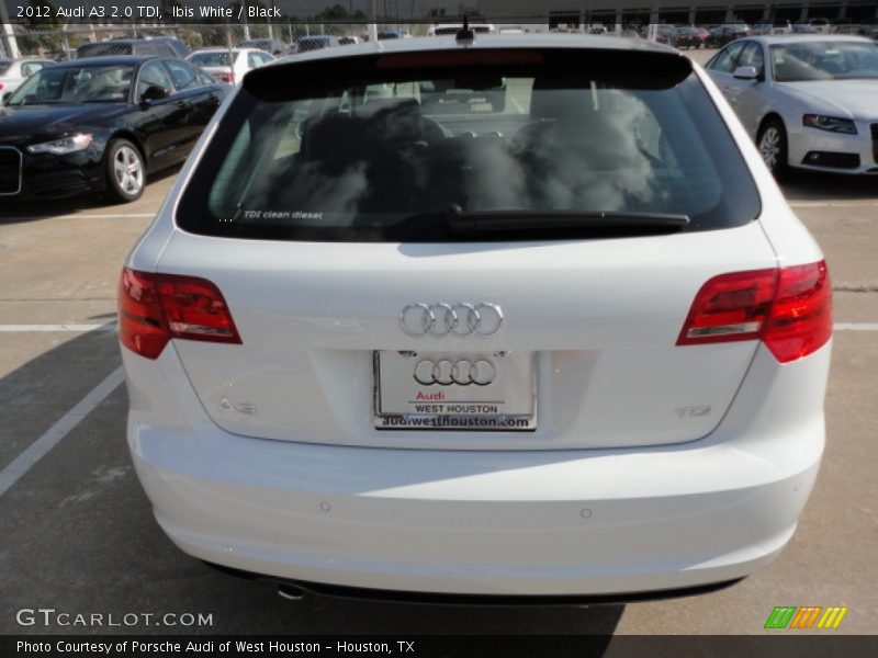 Ibis White / Black 2012 Audi A3 2.0 TDI