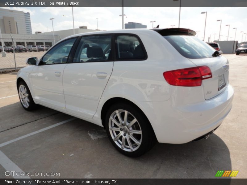 Ibis White / Black 2012 Audi A3 2.0 TDI