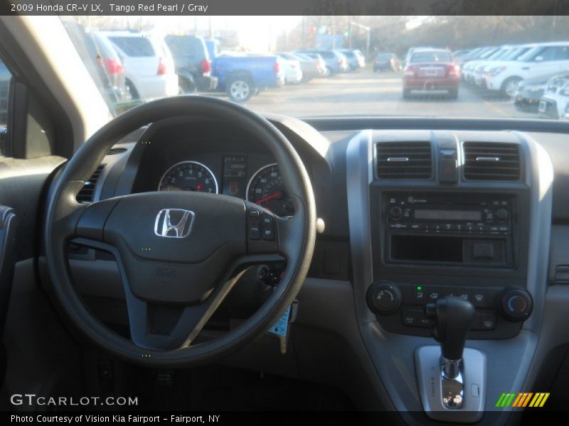 Tango Red Pearl / Gray 2009 Honda CR-V LX