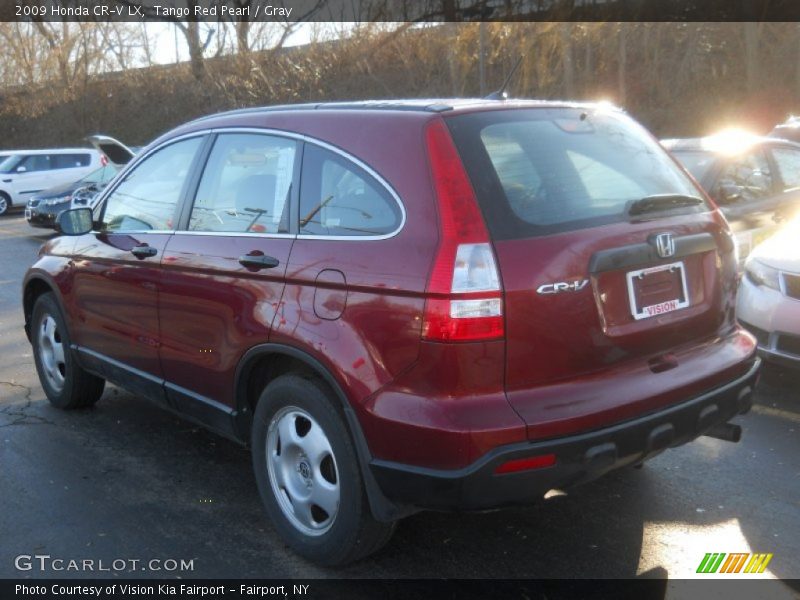 Tango Red Pearl / Gray 2009 Honda CR-V LX