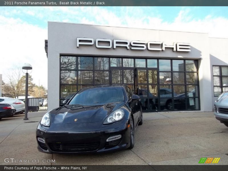 Basalt Black Metallic / Black 2011 Porsche Panamera Turbo