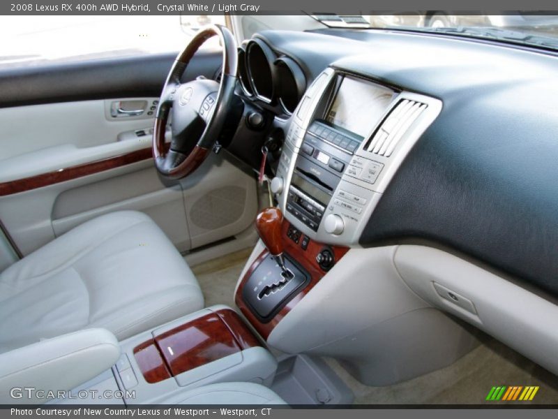 Crystal White / Light Gray 2008 Lexus RX 400h AWD Hybrid
