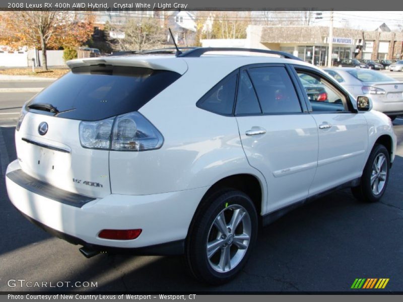 Crystal White / Light Gray 2008 Lexus RX 400h AWD Hybrid