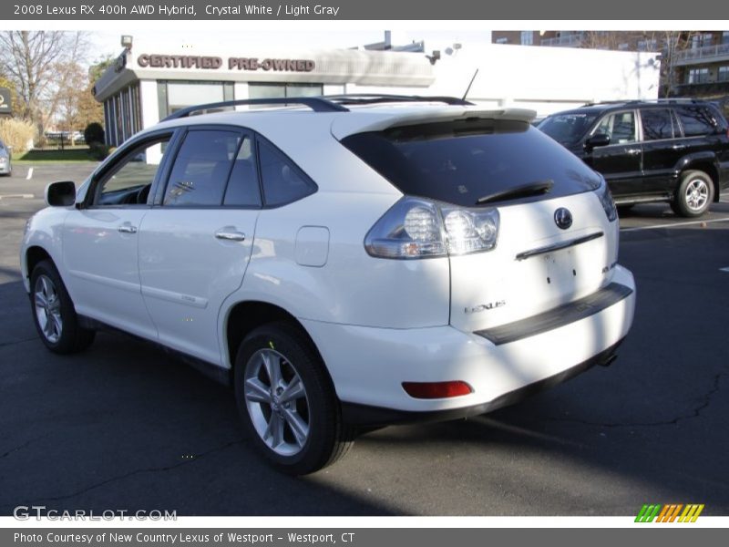 Crystal White / Light Gray 2008 Lexus RX 400h AWD Hybrid