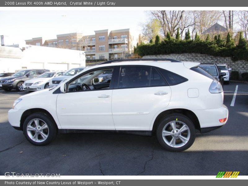 Crystal White / Light Gray 2008 Lexus RX 400h AWD Hybrid