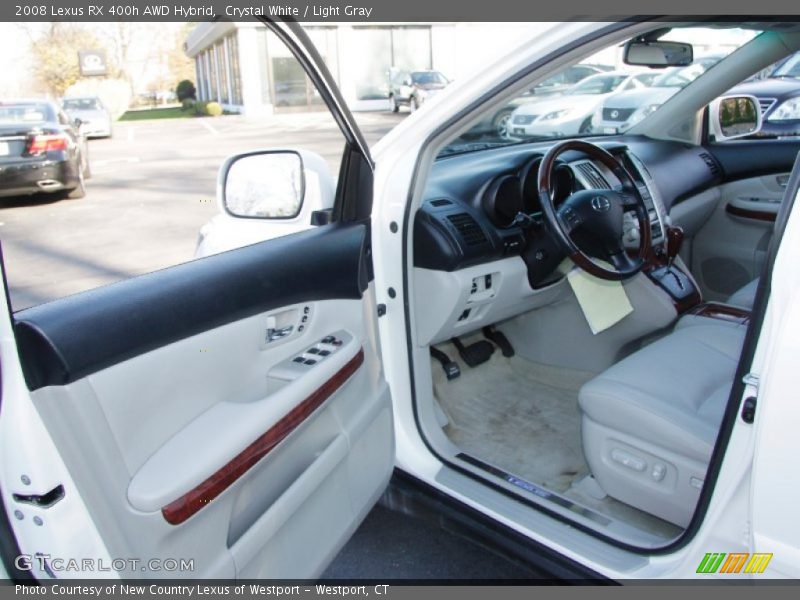 Crystal White / Light Gray 2008 Lexus RX 400h AWD Hybrid
