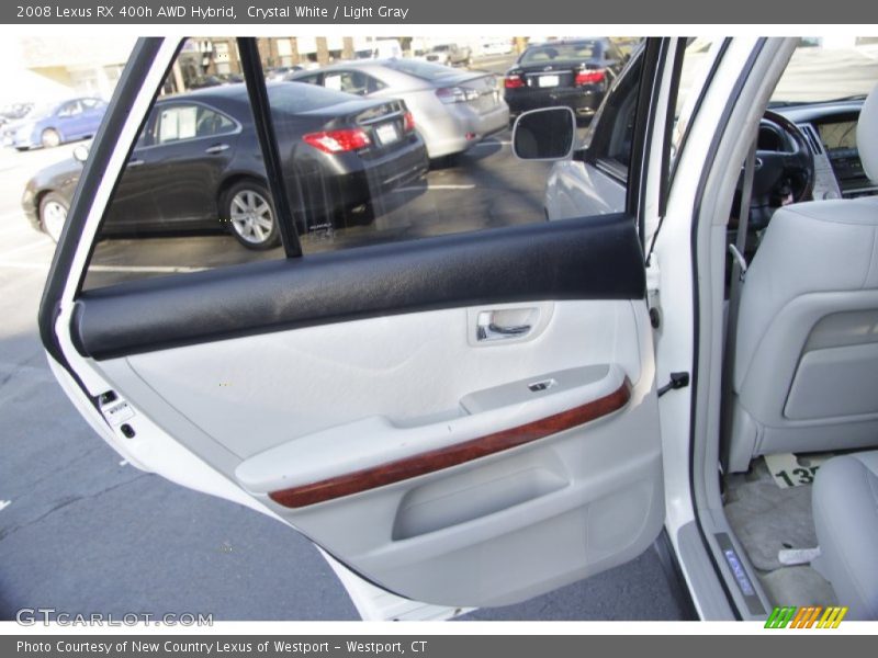Crystal White / Light Gray 2008 Lexus RX 400h AWD Hybrid